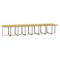 Preview: 21-tlg. Garten-Essgruppe mit Kissen Poly Rattan Beige