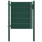 Preview: ARDEBO.de - Zauntor aus PVC und Stahl 100 x 100 cm Grün