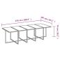 Preview: 15-tlg. Garten-Essgruppe mit Kissen Poly Rattan Braun