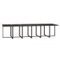 Preview: 13-tlg. Garten-Essgruppe mit Kissen Poly Rattan Braun