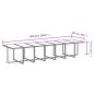 Preview: 15-tlg. Garten-Essgruppe mit Kissen Poly Rattan Braun