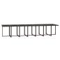 Preview: 15-tlg. Garten-Essgruppe mit Kissen Poly Rattan Braun