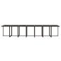 Preview: 15-tlg. Garten-Essgruppe mit Kissen Poly Rattan Braun