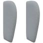Preview: Kopfteil Ohr Hellgrau 40 x 23 x 6 cm Stoff