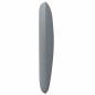 Preview: Kopfteil Ohr Hellgrau 40 x 23 x 6 cm Stoff