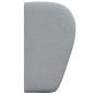 Preview: Kopfteil Ohr Hellgrau 40 x 23 x 6 cm Stoff