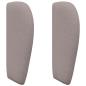 Preview: Kopfteil Ohr Taupe 40 x 23 x 6 cm Stoff