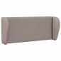 Preview: Kopfteil Ohr Taupe 40 x 23 x 6 cm Stoff