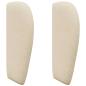 Preview: Kopfteil Ohr Creme 40 x 23 x 6 cm Stoff