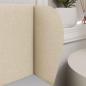 Preview: Kopfteil Ohr Creme 40 x 23 x 6 cm Stoff