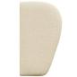 Preview: Kopfteil Ohr Creme 40 x 23 x 6 cm Stoff