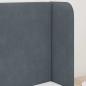 Preview: Kopfteil Ohr Grau 40,5 x 40,5 x 4 cm Samt