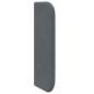 Preview: Kopfteil Ohr Grau 40,5 x 40,5 x 4 cm Samt