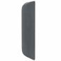 Preview: Kopfteil Ohr Grau 40,5 x 40,5 x 4 cm Samt