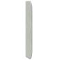 Preview: Kopfteil Ohr Hellgrau 80 x 16 x 4 cm Samt