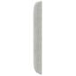 Preview: Kopfteil Ohr Hellgrau 80 x 16 x 4 cm Samt