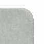 Preview: Kopfteil Ohr Hellgrau 80 x 16 x 4 cm Samt