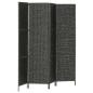 Preview: 4-teiliger Paravent Schwarz 154×160 cm Wasserhyazinthe