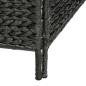 Preview: 4-teiliger Paravent Schwarz 154×160 cm Wasserhyazinthe