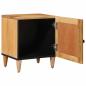 Preview: Nachttisch 2 stk. Natur 40 x 33 x 46 cm Massivholz Mango