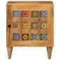 Preview: Nachttisch 2 stk. Natur 40 x 33 x 46 cm Massivholz Mango