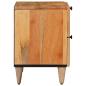 Preview: Nachttisch 2 Stk. Natur 40 x 33 x 46 cm Massivholz Mango