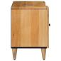 Preview: TV-Schränk mit Regal Natur 105 x 33 x 46 cm Massivholz Mango