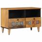 Preview: ARDEBO.de - TV-Schränk Natur 70 x 33 x 46 cm Massivholz Mango