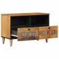 Preview: TV-Schränk Natur 70 x 33 x 46 cm Massivholz Mango