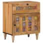 Preview: ARDEBO.de - Nachttisch Natur 50 x 33 x 60 cm Massivholz Mango