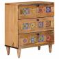 Preview: ARDEBO.de - Nachttisch Natur 50 x 33 x 62 cm Massivholz Mango