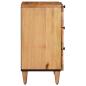 Preview: Nachttisch Natur 50 x 33 x 62 cm Massivholz Mango