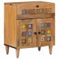 Preview: ARDEBO.de - Nachttisch Natur 50 x 33 x 60 cm Massivholz Mango