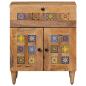 Preview: Nachttisch Natur 50 x 33 x 60 cm Massivholz Mango