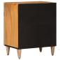 Preview: Nachttisch Natur 50 x 33 x 60 cm Massivholz Mango