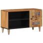 Preview: ARDEBO.de - TV-Schränk mit Speicher Natur 80 x 33 x 46 cm Massivholz Mango