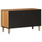 Preview: TV-Schränk mit Speicher Natur 80 x 33 x 46 cm Massivholz Mango