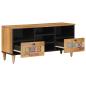 Preview: TV-Schränk mit Regal Natur 100 x 33 x 46 cm Massivholz Mango