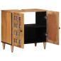 Preview: Waschbeckenschrank Natur 62 x 33 x 58 cm Massivholz Mango