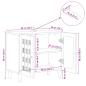 Preview: Waschbeckenschrank Natur 62 x 33 x 58 cm Massivholz Mango