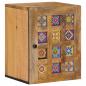 Preview: ARDEBO.de - Badezimmer Hängeschrank Natur 38 x 33 x 48 cm Massivholz Mango