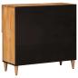 Preview: Sideboard mit Speicher Natur 80 x 33 x 75 cm Massivholz Mango