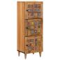 Preview: ARDEBO.de - Highboard Natur 40 x 33 x 110 cm Massivholz Mango