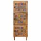 Preview: Highboard Natur 40 x 33 x 110 cm Massivholz Mango