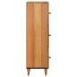 Preview: Highboard Natur 40 x 33 x 110 cm Massivholz Mango