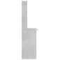 Preview: Schreibtisch mit Regalen Betongrau 110x45x157 cm Holzwerkstoff