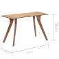 Preview: Esstisch 120 x 58 x 76 cm Massivholz Akazie