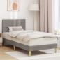 Preview: ARDEBO.de - Bettrahmen mit Kopfteil Taupe 100 x 200 cm Stoff