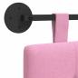 Preview: Hängendes Kopfteil Rosa Stoff
