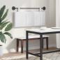 Preview: Hängendes Kopfteil Weiß Stoff